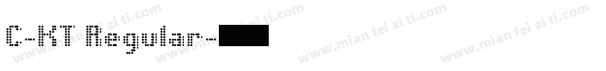 C-KT Regular字体转换